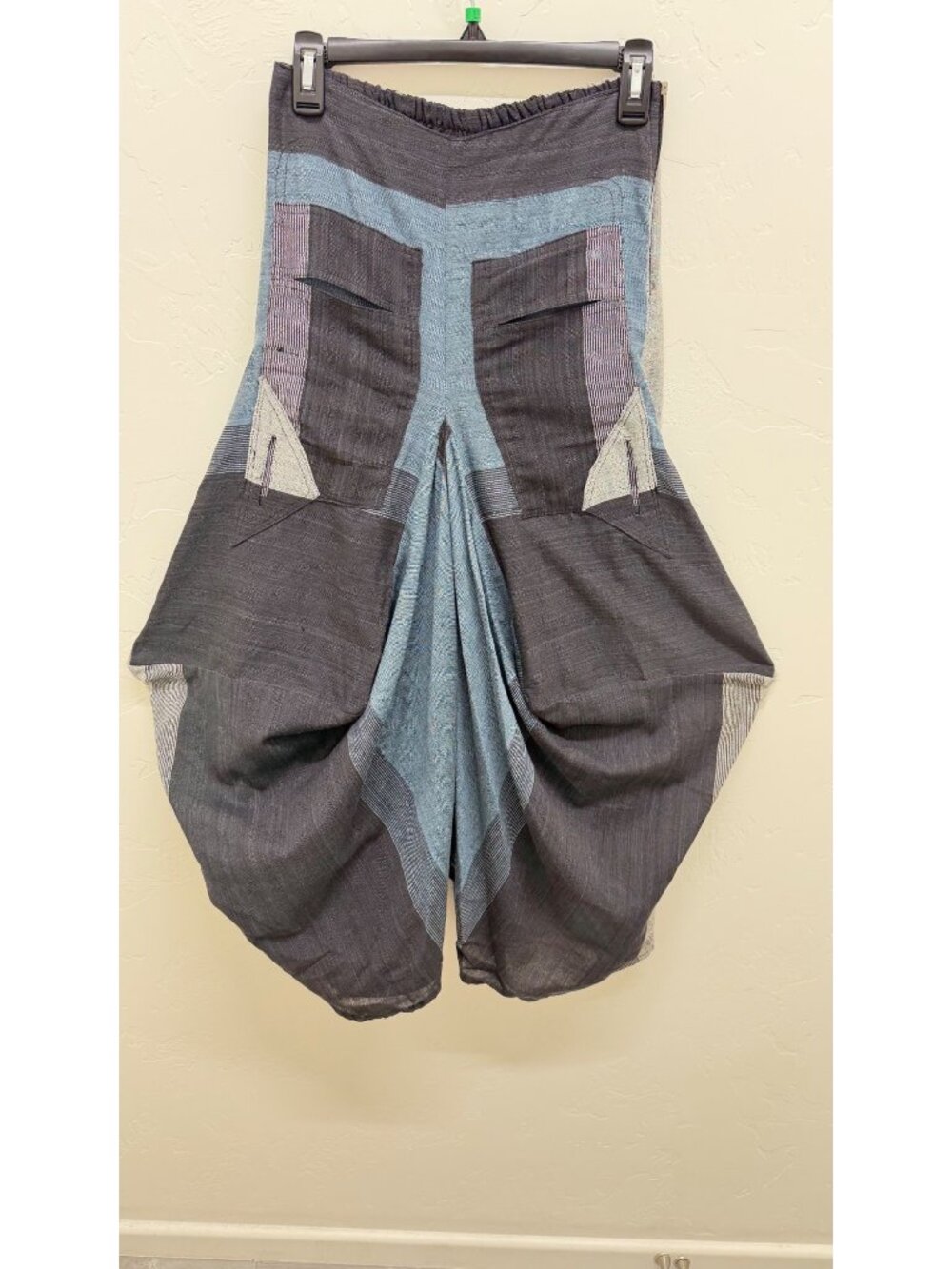 The Om Company Patchwork Medi Skirt w/Front Pockets Boho Artisan Style Small/Med - Picture 7 of 7